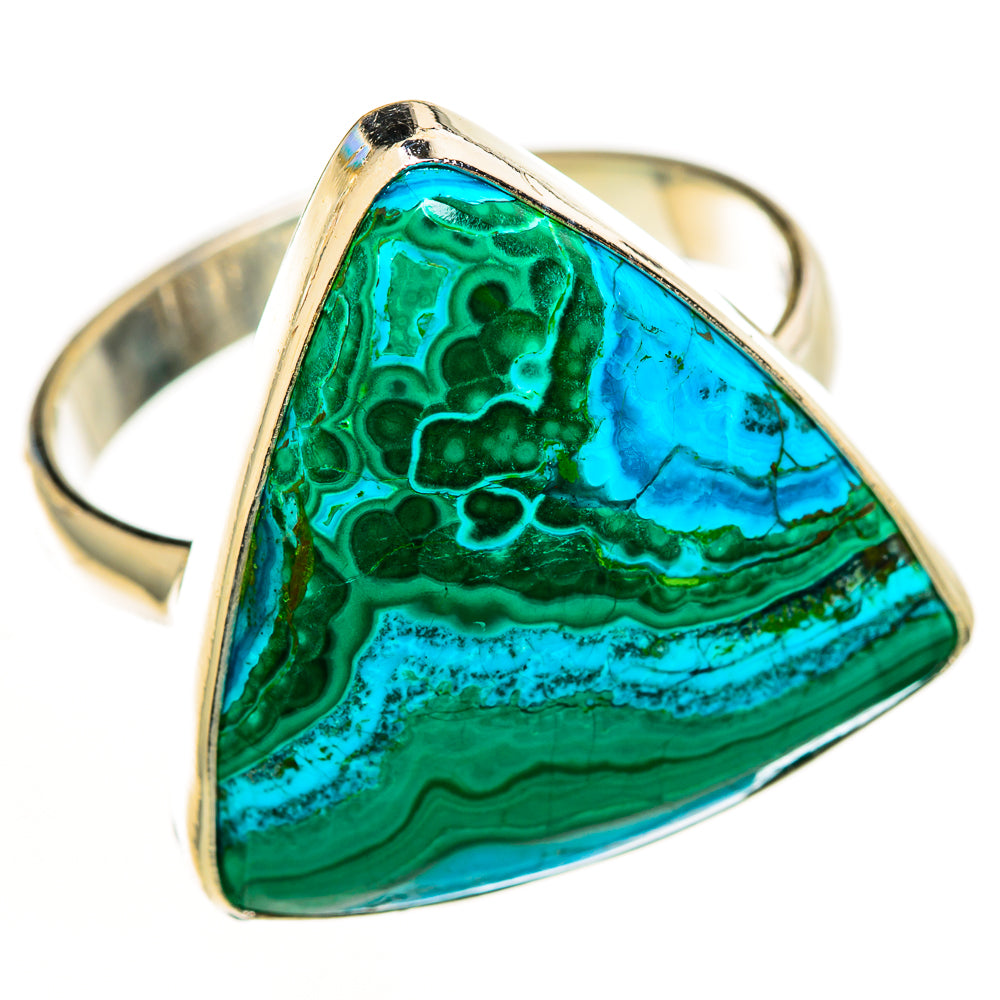 Malachite In Chrysocolla Rings handcrafted by Anasilvercos - RING113271 - Photo 2