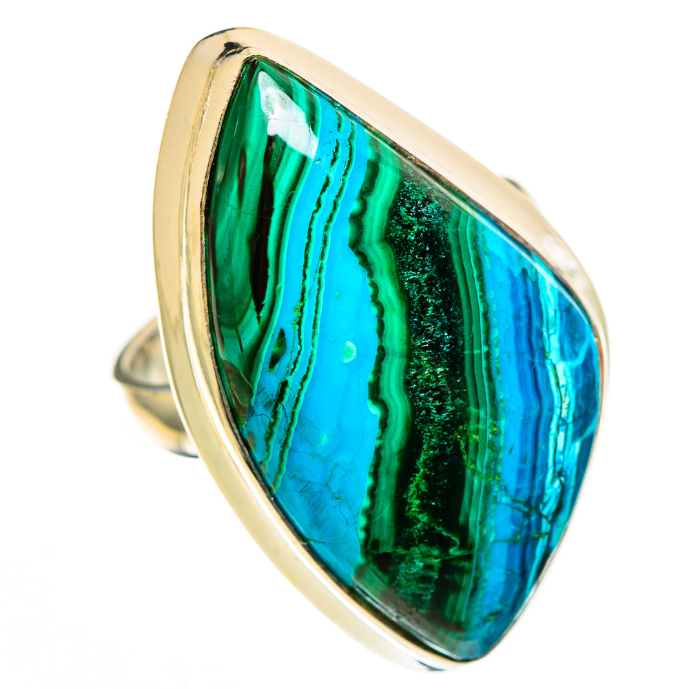 Malachite In Chrysocolla Rings handcrafted by Anasilvercos - RING113272 - Photo 2