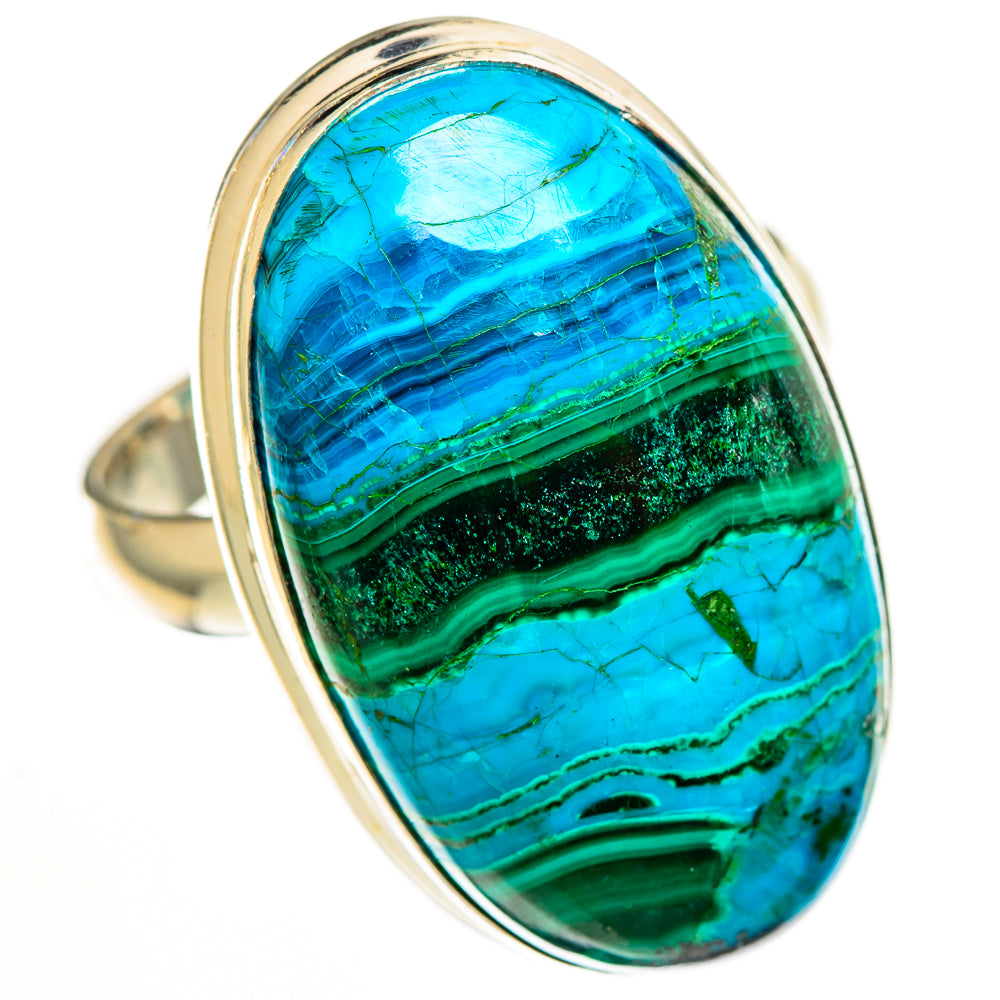 Malachite In Chrysocolla Rings handcrafted by Anasilvercos - RING113273 - Photo 2
