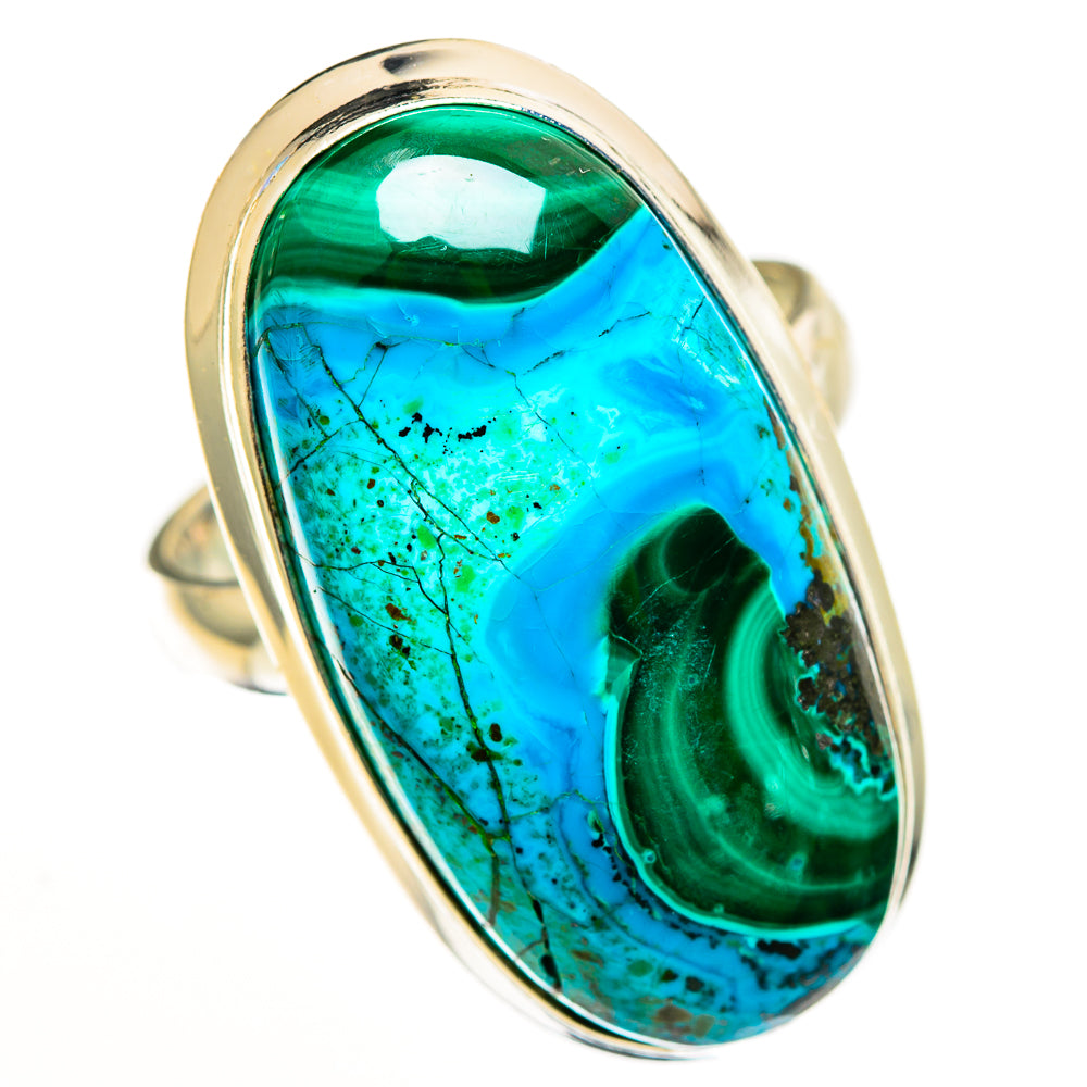 Malachite In Chrysocolla Rings handcrafted by Anasilvercos - RING113302 - Photo 2