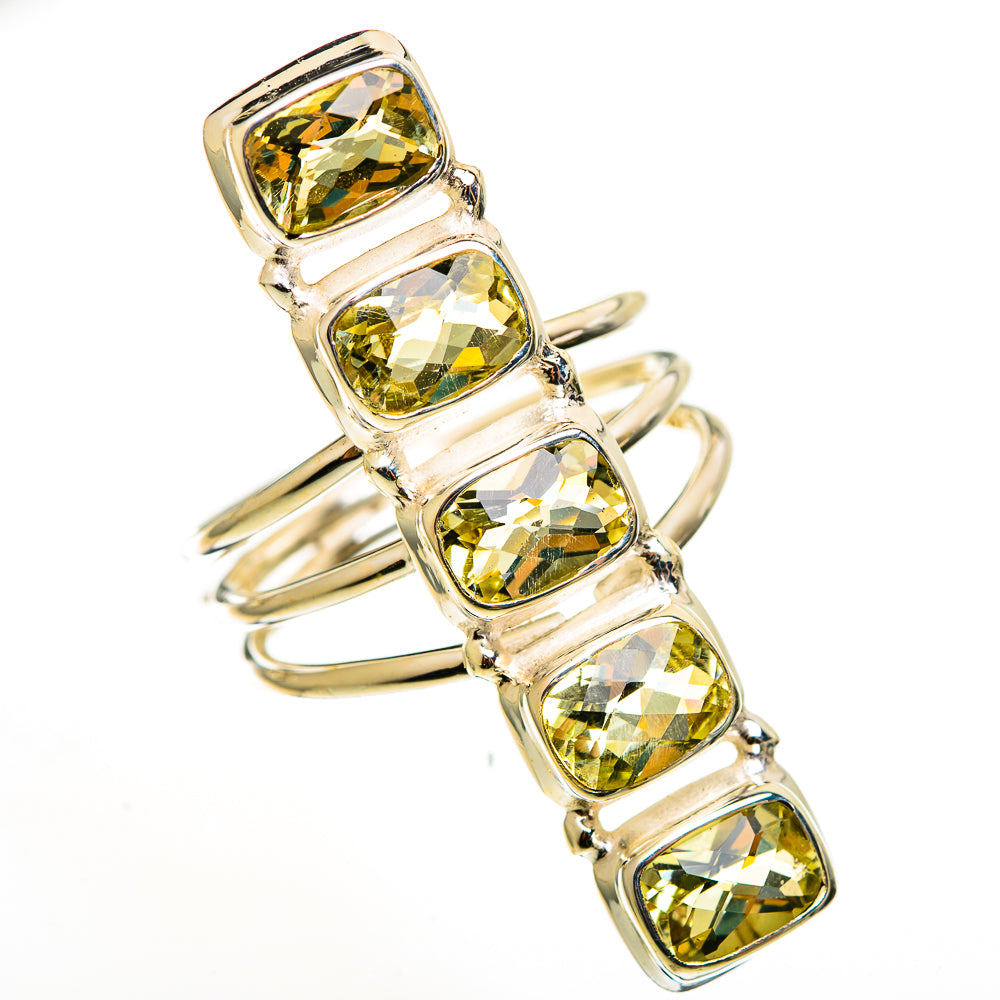 Green Amethyst Rings handcrafted by Anasilvercos - RING113304 - Photo 2