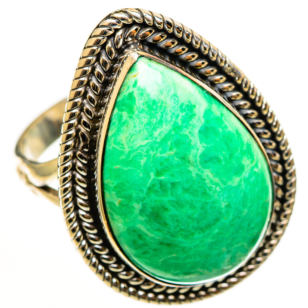 Chrysoprase Rings handcrafted by Anasilvercos - RING113307 - Photo 2