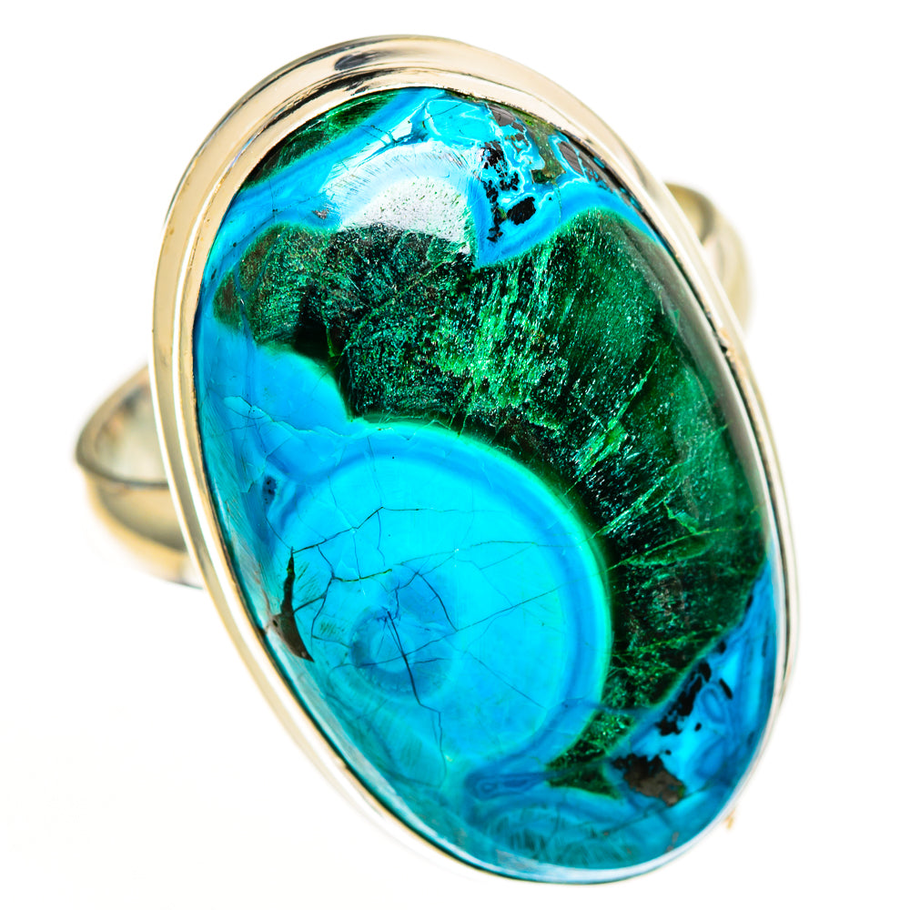 Malachite In Chrysocolla Rings handcrafted by Anasilvercos - RING113326 - Photo 2