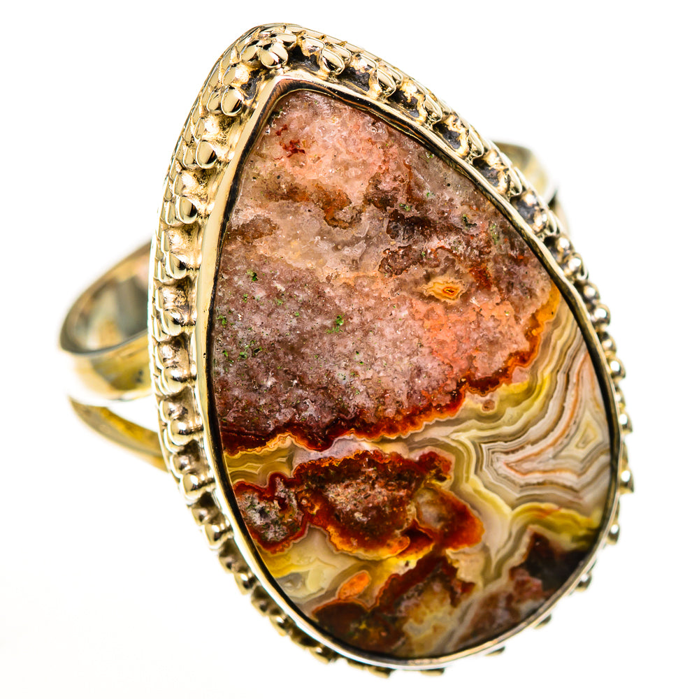 Crazy Lace Agate Rings handcrafted by Anasilvercos - RING113349 - Photo 2