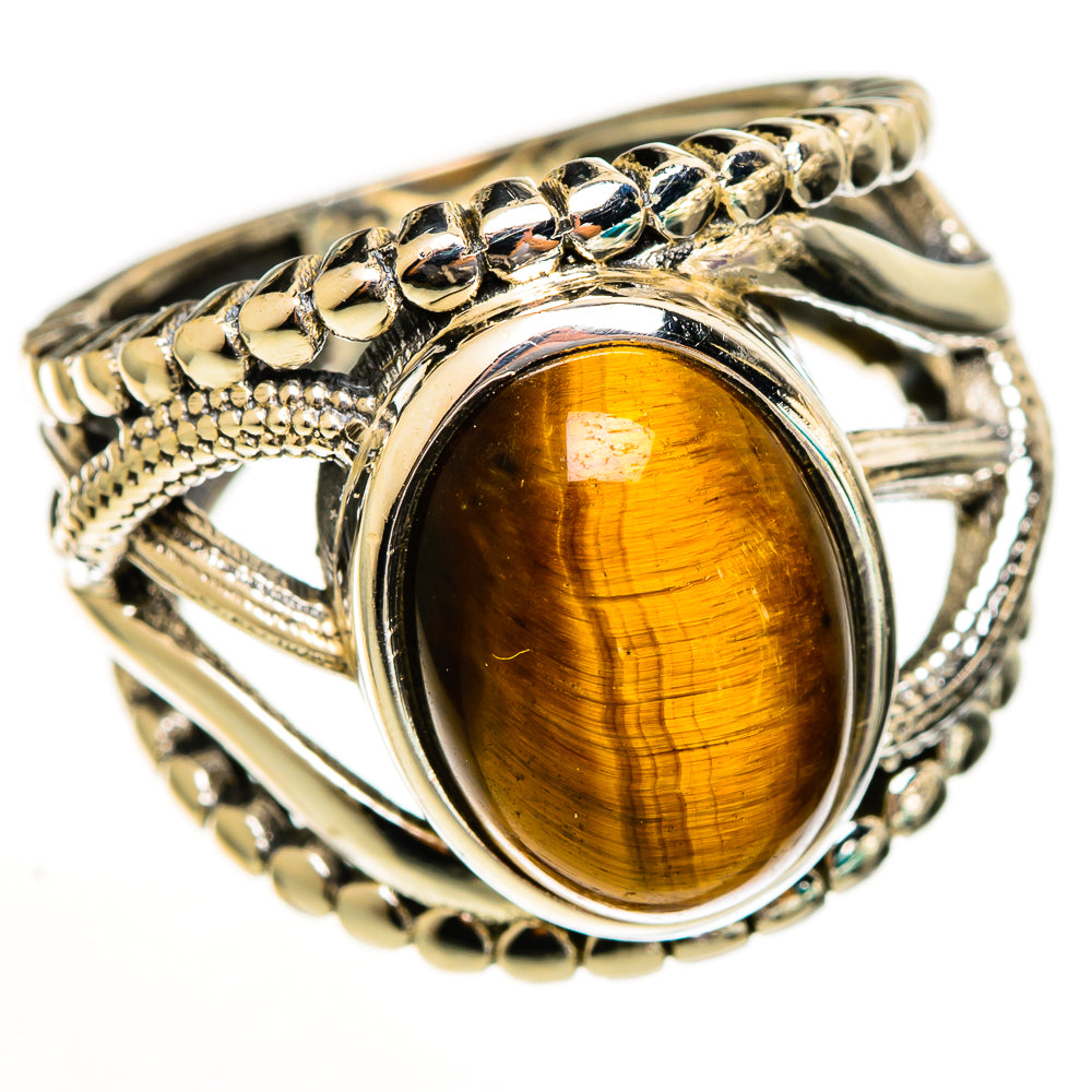 Tiger Eye Rings handcrafted by Anasilvercos - RING113360 - Photo 2