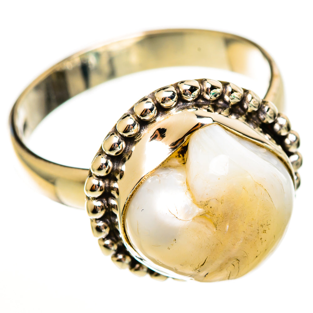 Mother Of Pearl Rings handcrafted by Anasilvercos - RING113367 - Photo 2