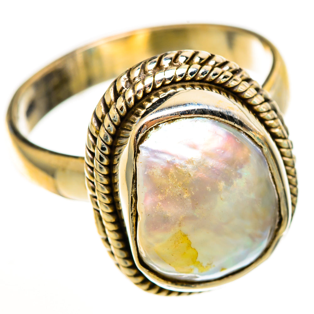 Mother Of Pearl Rings handcrafted by Anasilvercos - RING113368 - Photo 2