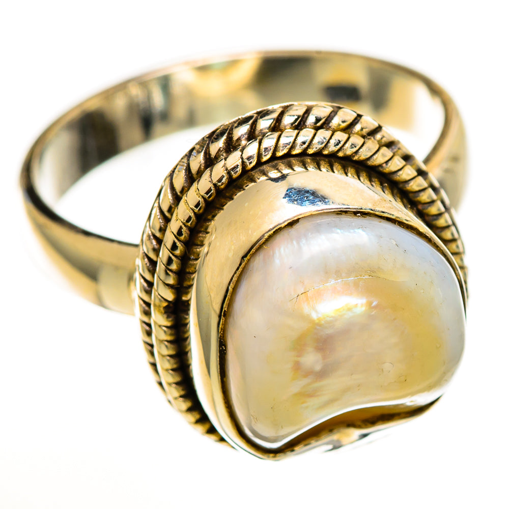 Mother Of Pearl Rings handcrafted by Anasilvercos - RING113392 - Photo 2