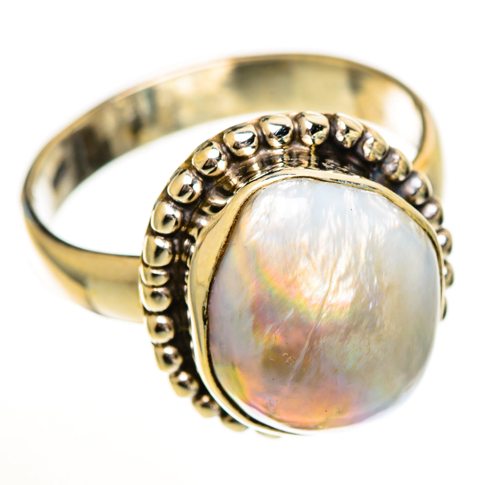 Mother Of Pearl Rings handcrafted by Anasilvercos - RING113393 - Photo 2