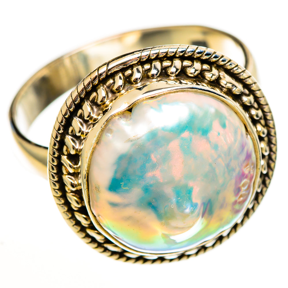 Mother Of Pearl Rings handcrafted by Anasilvercos - RING113394 - Photo 2