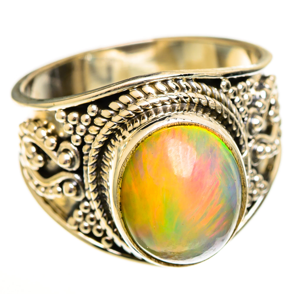 Ethiopian Opal Rings handcrafted by Anasilvercos - RING113398 - Photo 2