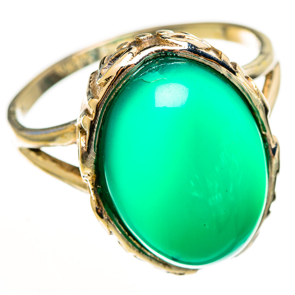 Green Onyx Rings handcrafted by Anasilvercos - RING113403 - Photo 2