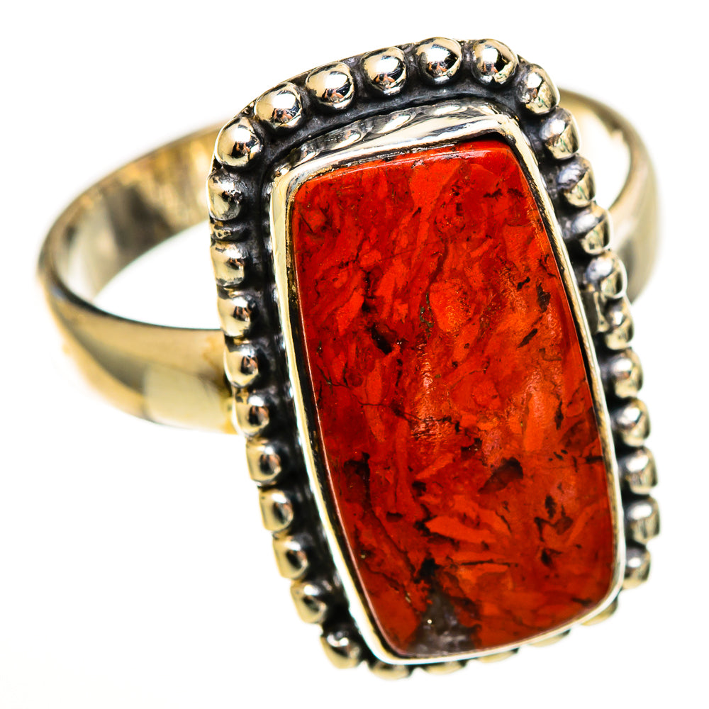 Red Jasper Rings handcrafted by Anasilvercos - RING113409 - Photo 2