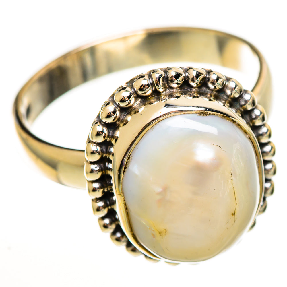 Mother Of Pearl Rings handcrafted by Anasilvercos - RING113415 - Photo 2