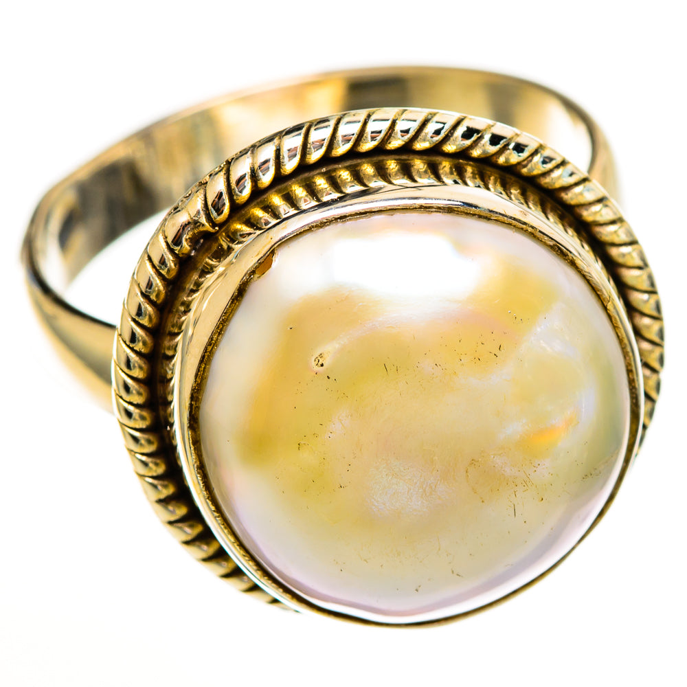 Mother Of Pearl Rings handcrafted by Anasilvercos - RING113416 - Photo 2