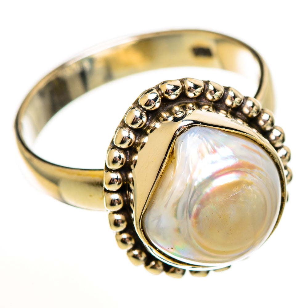Mother Of Pearl Rings handcrafted by Anasilvercos - RING113419 - Photo 2