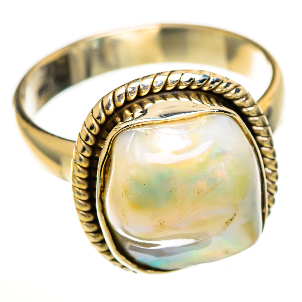 Mother Of Pearl Rings handcrafted by Anasilvercos - RING113443 - Photo 2