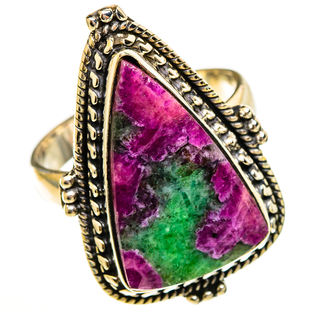 Ruby Zoisite Rings handcrafted by Anasilvercos - RING113444 - Photo 2