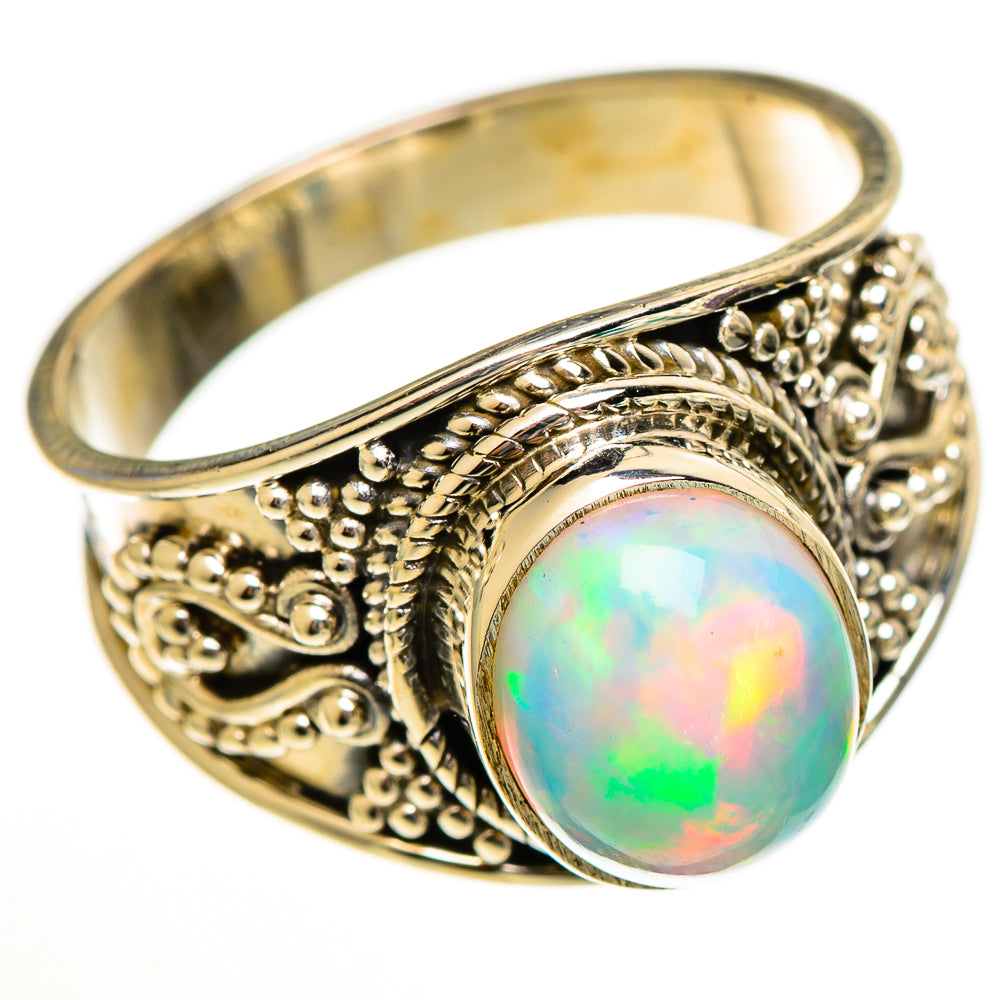 Ethiopian Opal Rings handcrafted by Anasilvercos - RING113447 - Photo 2