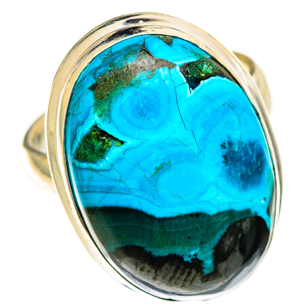Malachite In Chrysocolla Rings handcrafted by Anasilvercos - RING113449 - Photo 2