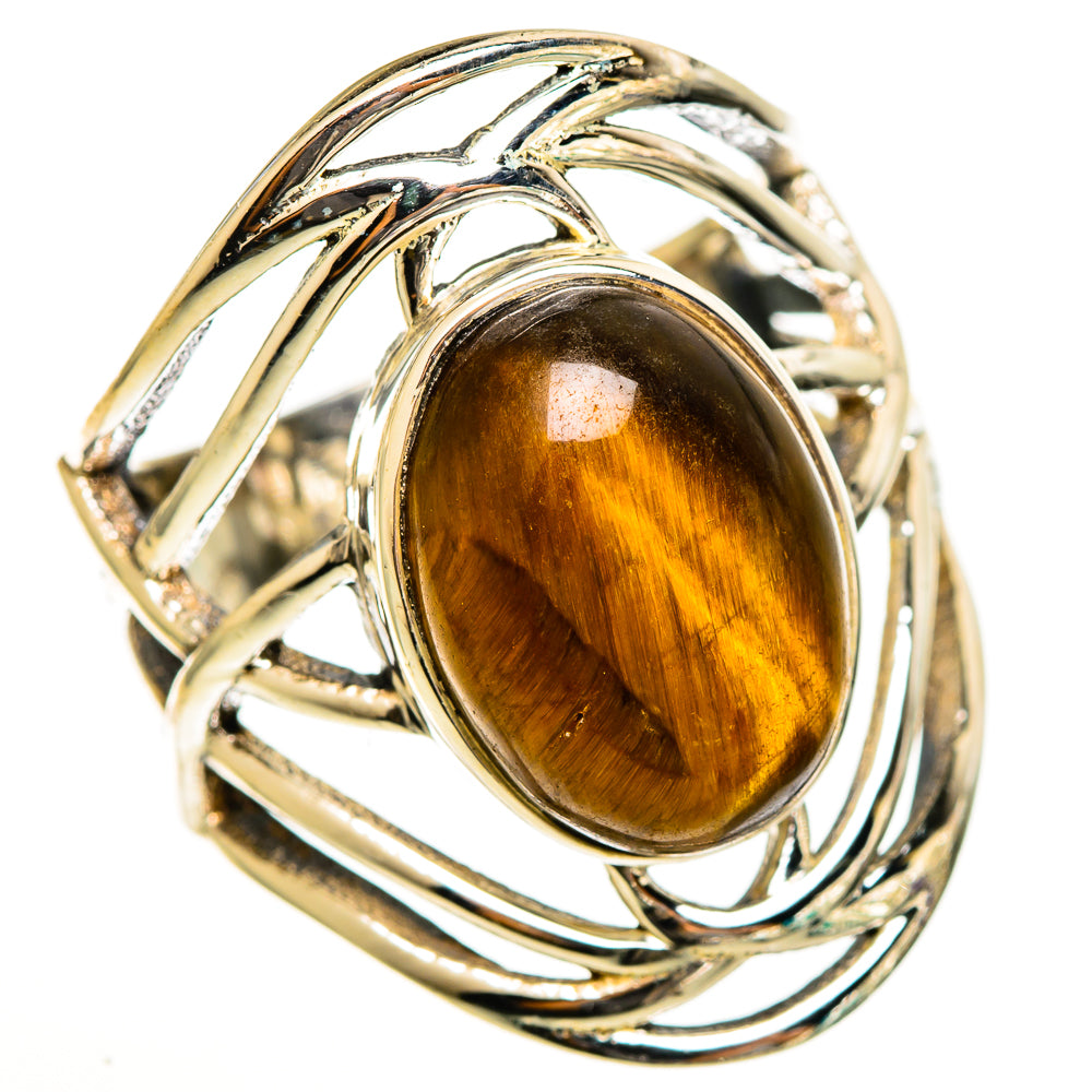 Tiger Eye Rings handcrafted by Anasilvercos - RING113455 - Photo 2