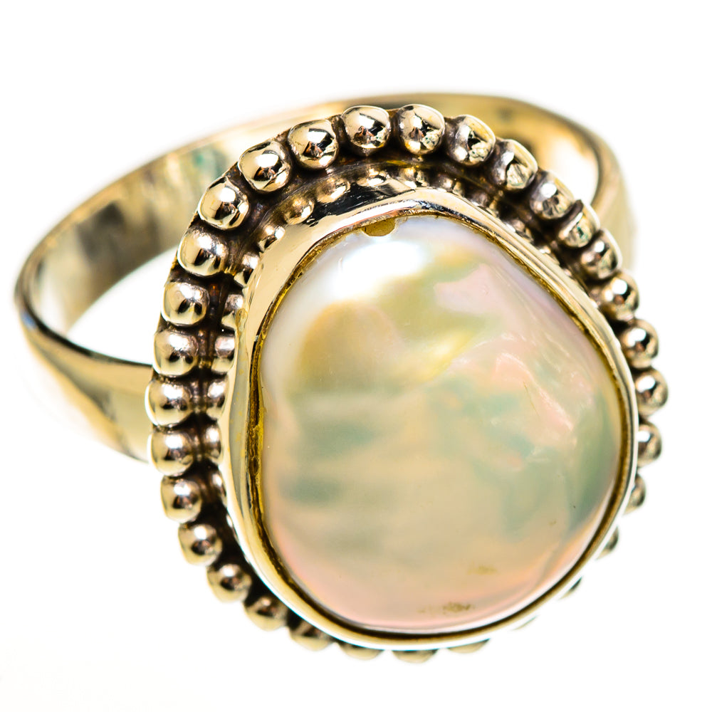 Mother Of Pearl Rings handcrafted by Anasilvercos - RING113457 - Photo 2