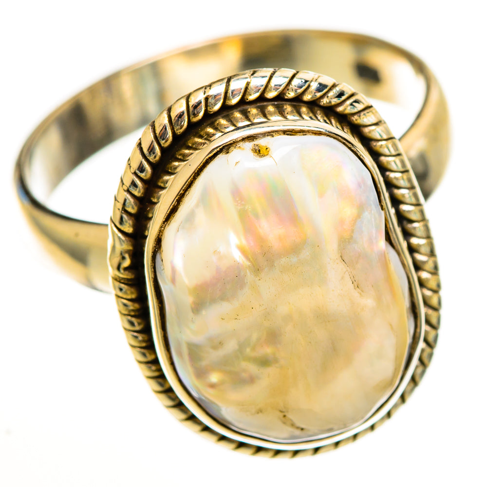 Mother Of Pearl Rings handcrafted by Anasilvercos - RING113458 - Photo 2