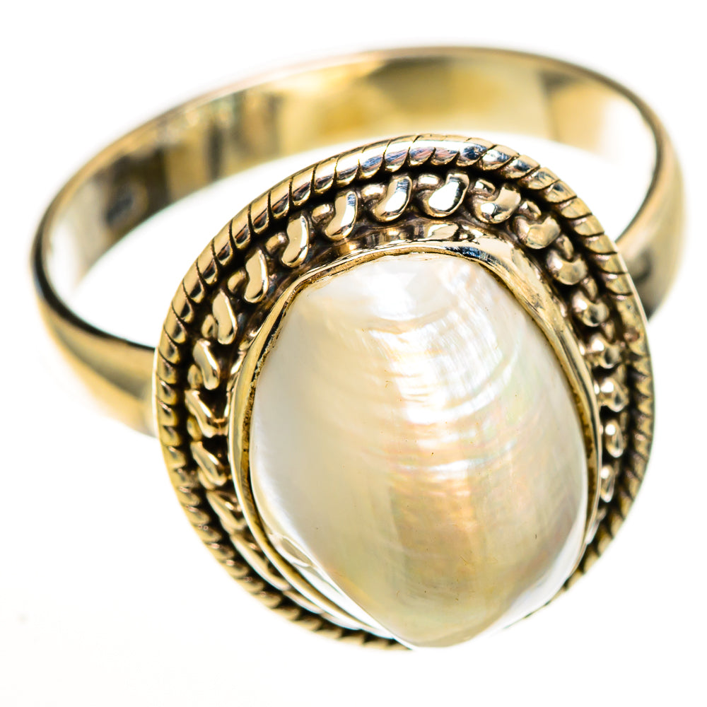 Mother Of Pearl Rings handcrafted by Anasilvercos - RING113460 - Photo 2