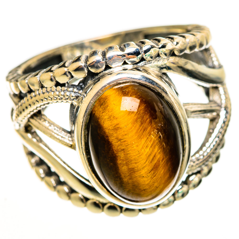 Tiger Eye Rings handcrafted by Anasilvercos - RING113473 - Photo 2