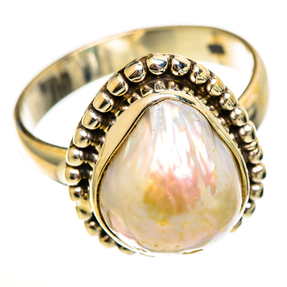 Mother Of Pearl Rings handcrafted by Anasilvercos - RING113477 - Photo 2