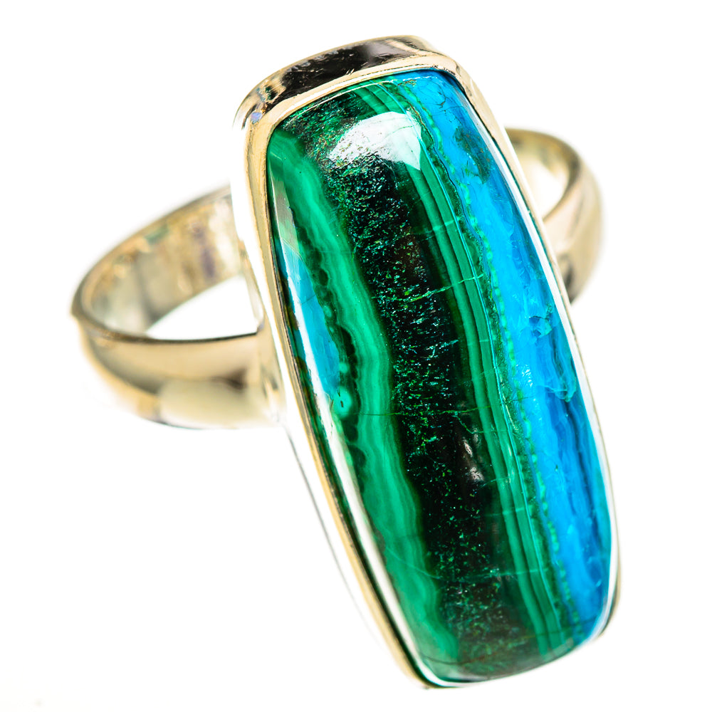Malachite In Chrysocolla Rings handcrafted by Anasilvercos - RING113478 - Photo 2