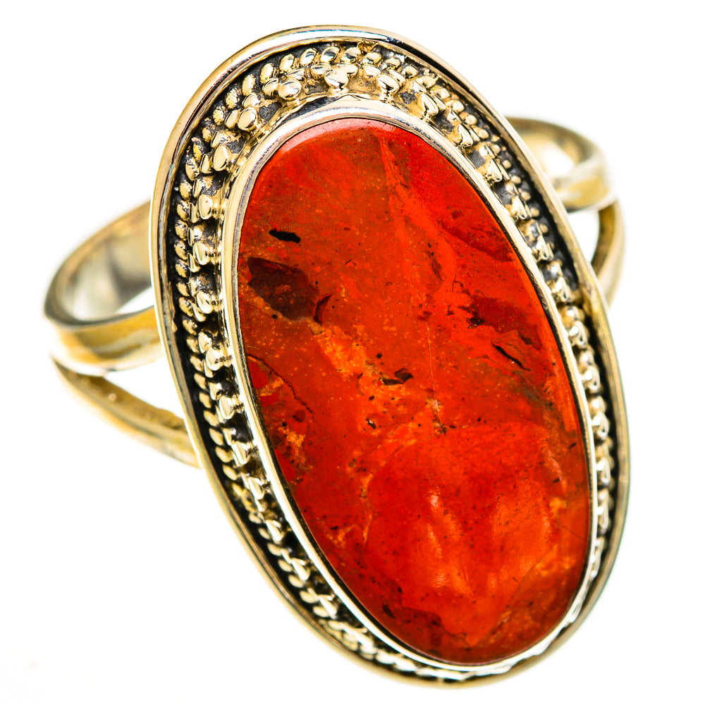 Red Jasper Rings handcrafted by Anasilvercos - RING113490 - Photo 2