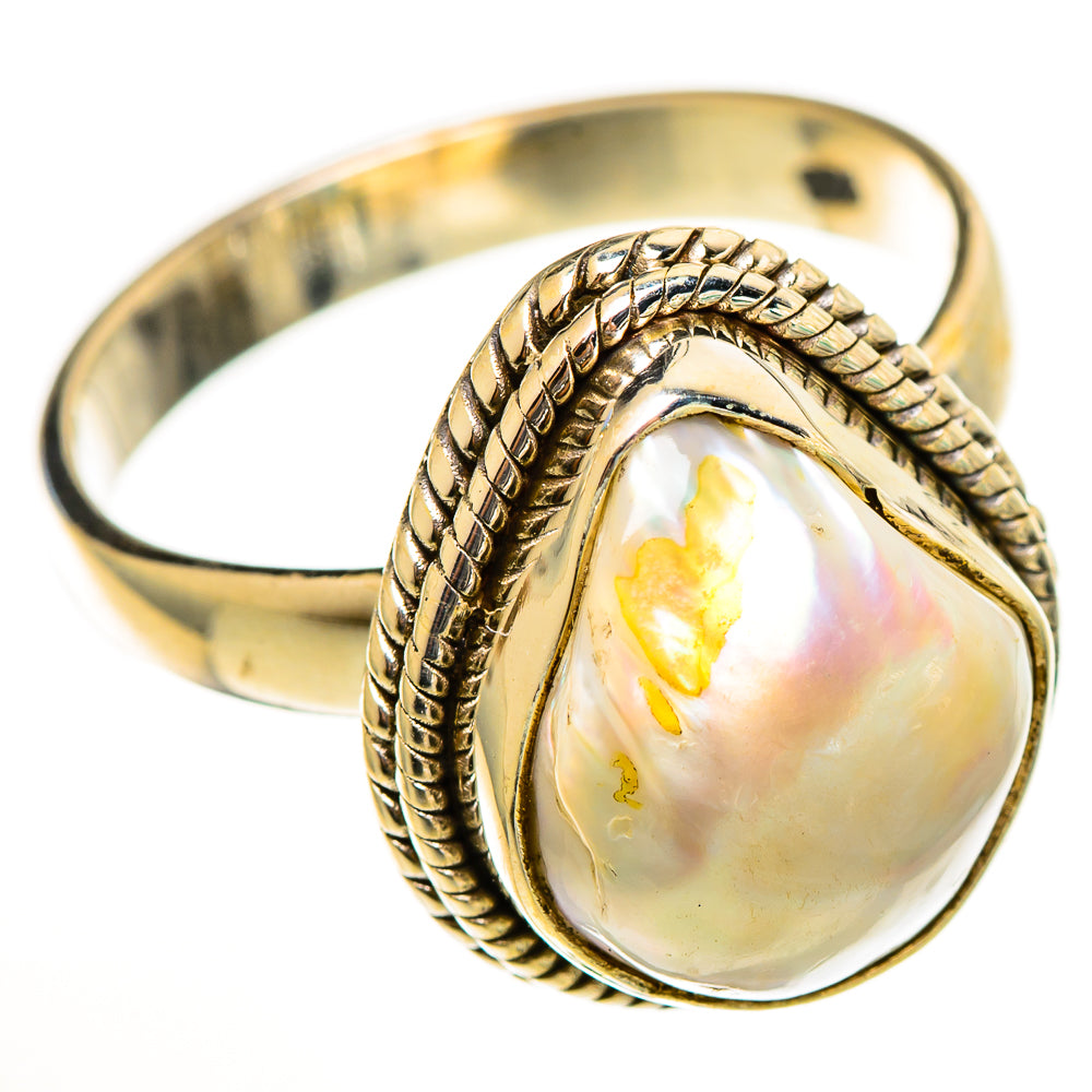 Mother Of Pearl Rings handcrafted by Anasilvercos - RING113491 - Photo 2