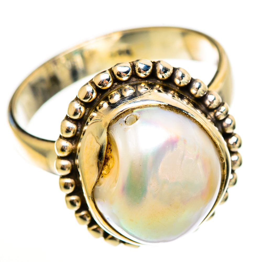 Mother Of Pearl Rings handcrafted by Anasilvercos - RING113494 - Photo 2