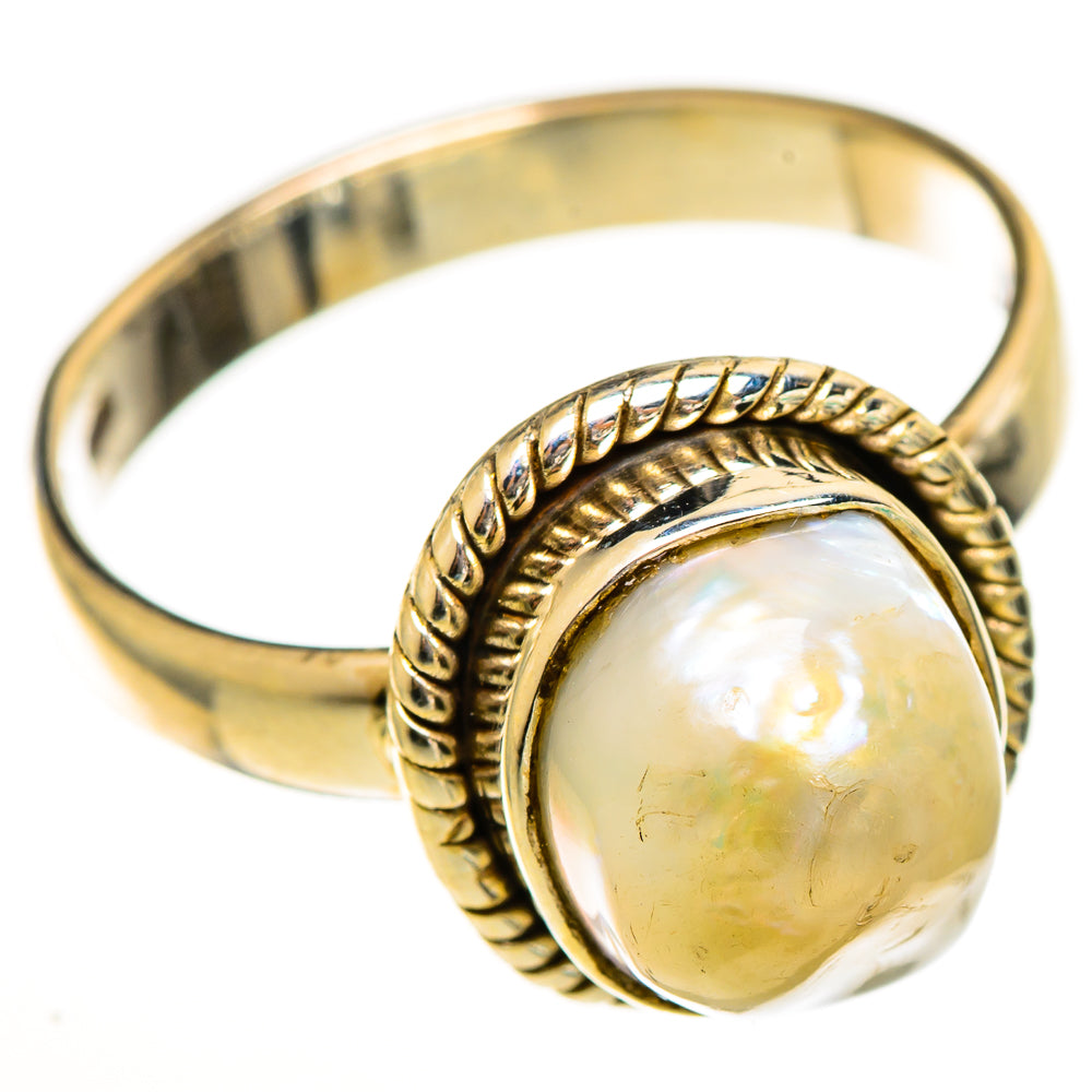 Mother Of Pearl Rings handcrafted by Anasilvercos - RING113524 - Photo 2