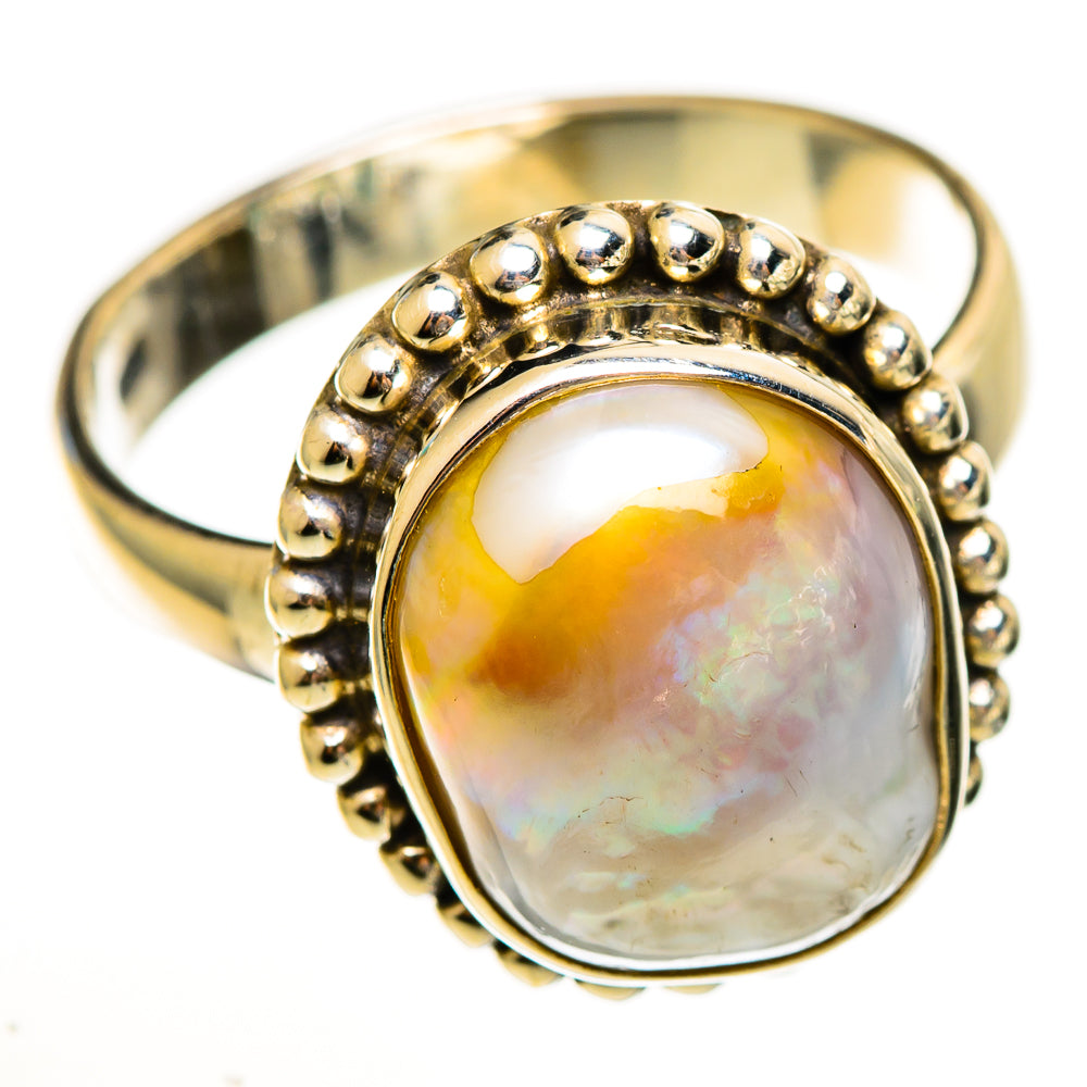 Mother Of Pearl Rings handcrafted by Anasilvercos - RING113544 - Photo 2