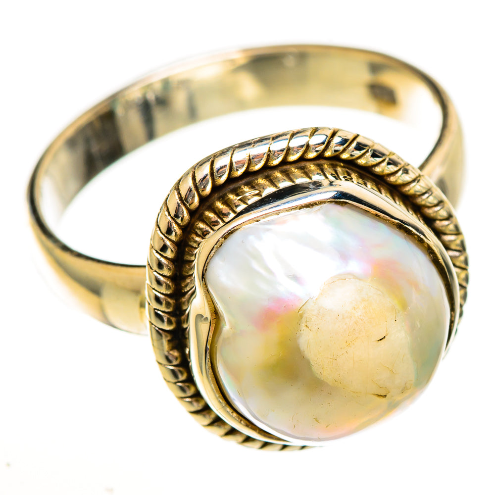 Mother Of Pearl Rings handcrafted by Anasilvercos - RING113545 - Photo 2
