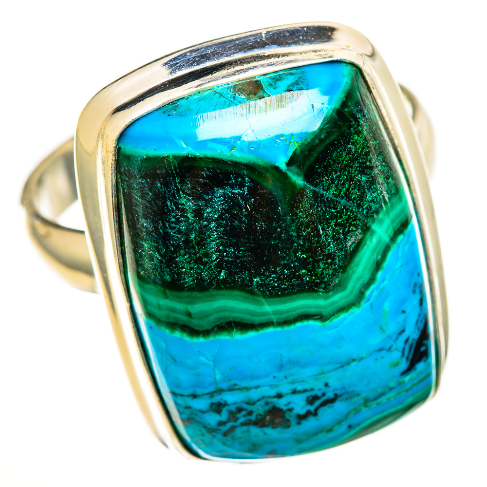 Malachite In Chrysocolla Rings handcrafted by Anasilvercos - RING113551 - Photo 2