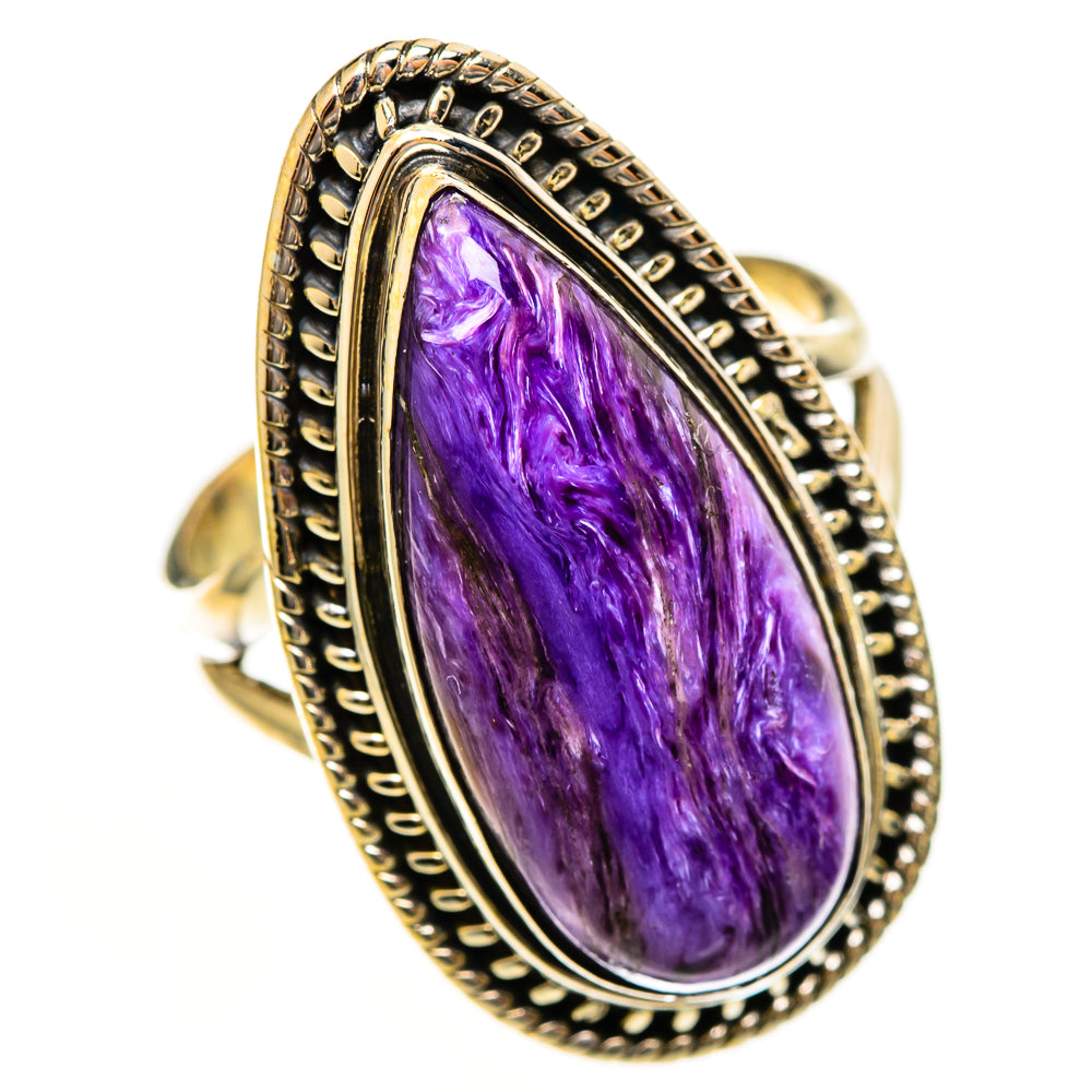 Charoite Rings handcrafted by Anasilvercos - RING113577 - Photo 2