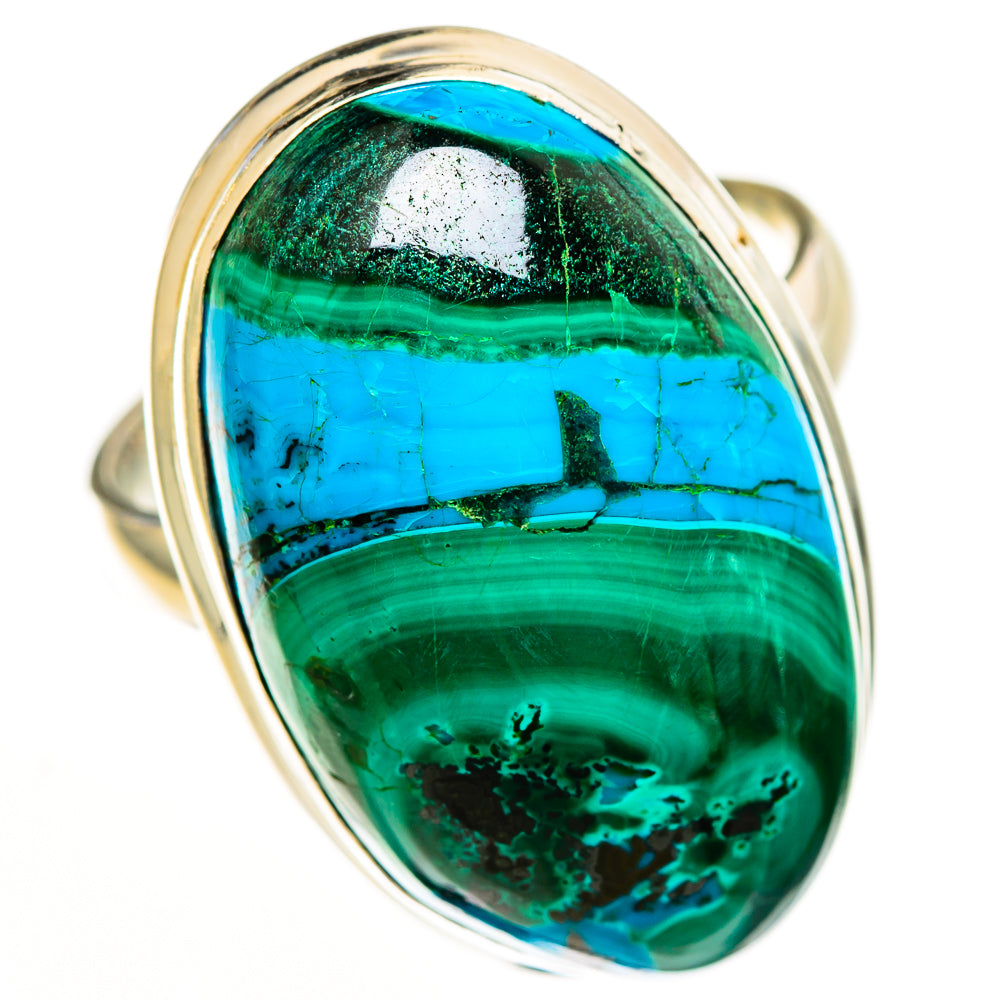 Malachite In Chrysocolla Rings handcrafted by Anasilvercos - RING113586 - Photo 2