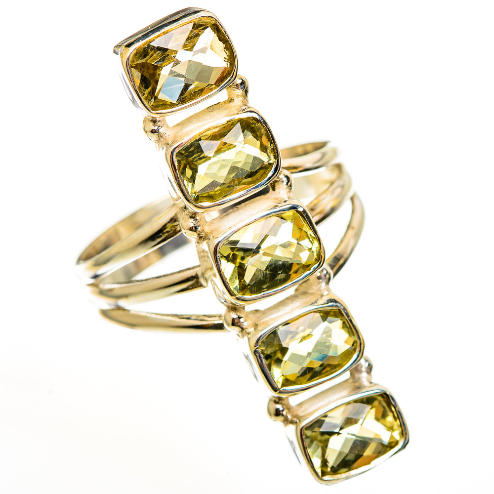 Green Amethyst Rings handcrafted by Anasilvercos - RING113587 - Photo 2