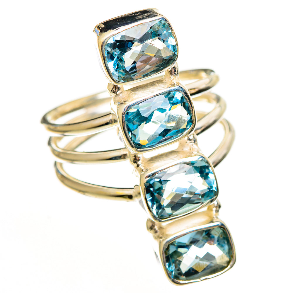 Blue Topaz Rings handcrafted by Anasilvercos - RING113589 - Photo 2