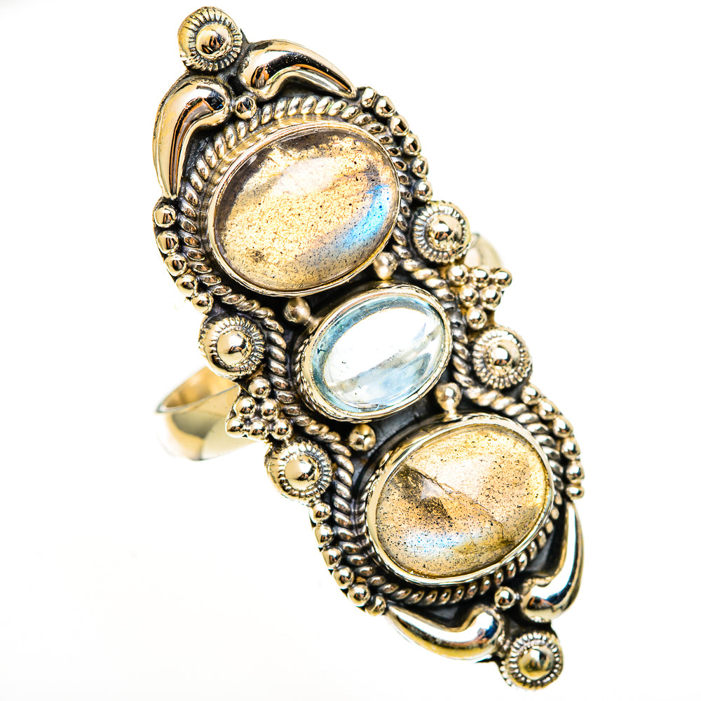 Labradorite Rings handcrafted by Anasilvercos - RING113592 - Photo 2