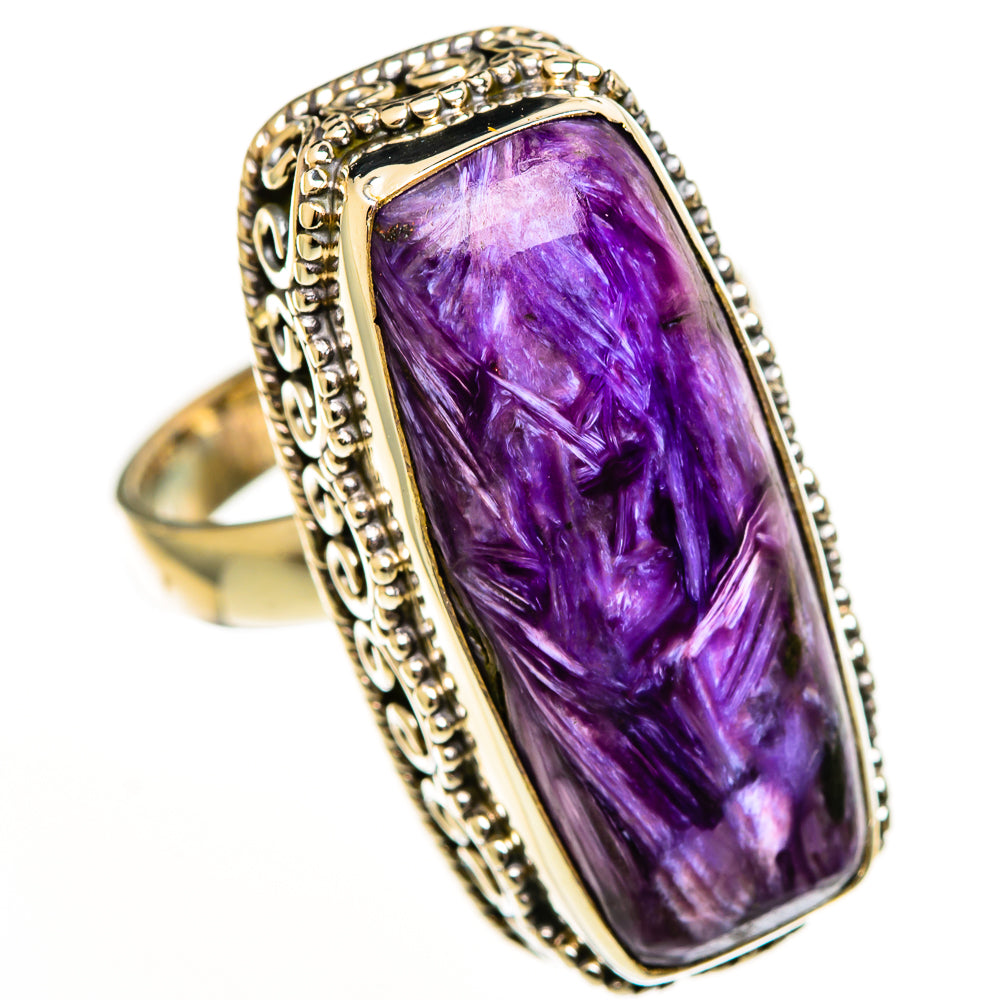 Charoite Rings handcrafted by Anasilvercos - RING113610 - Photo 2