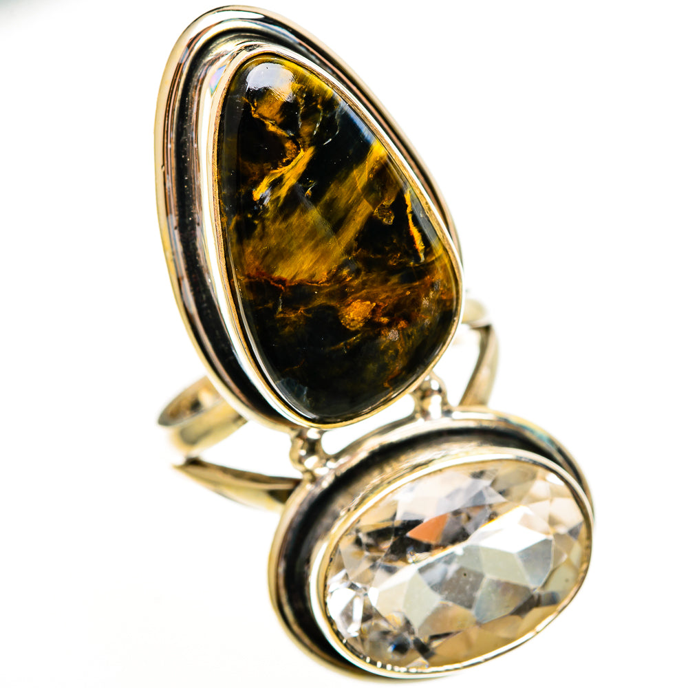 Golden Pietersite Rings handcrafted by Anasilvercos - RING113616 - Photo 2