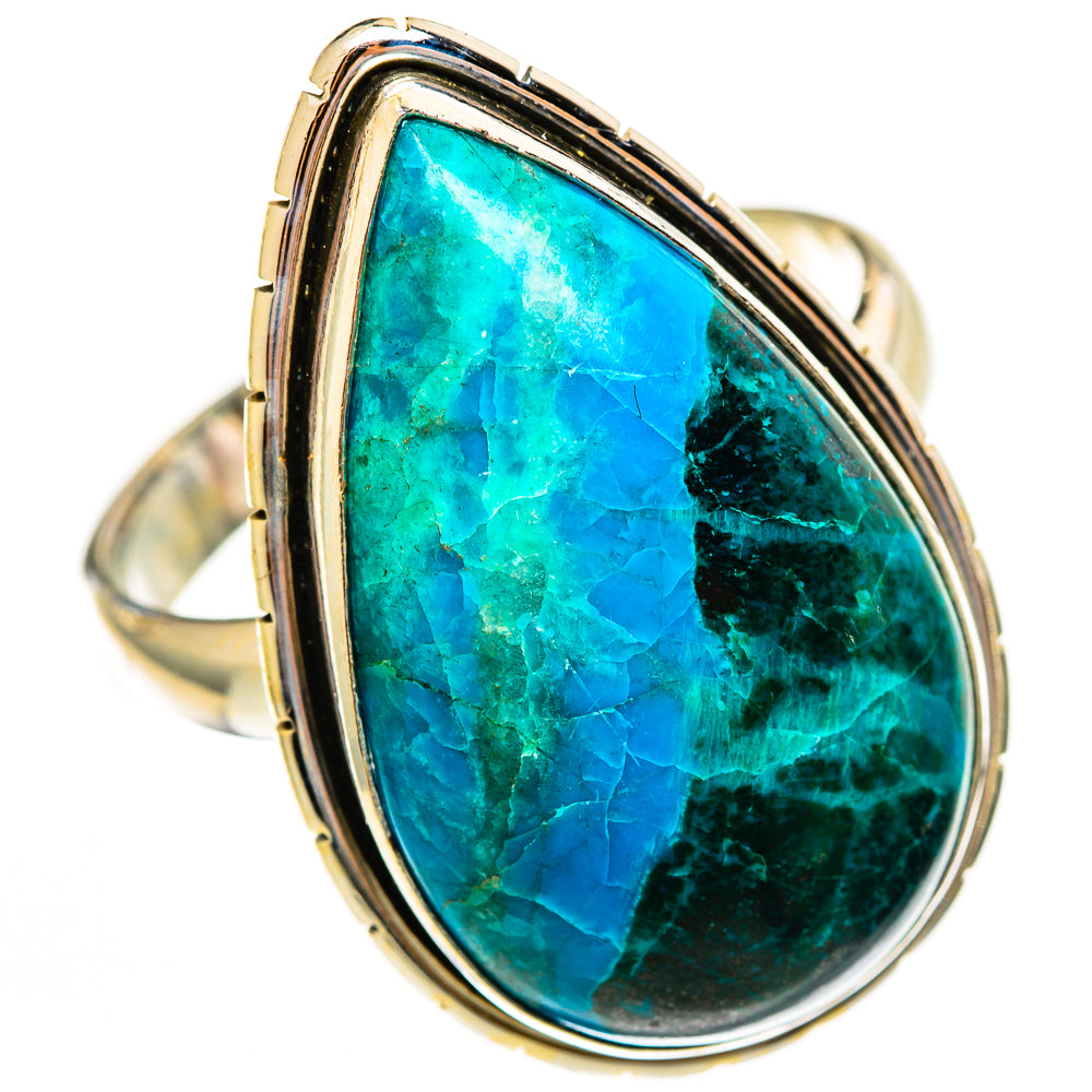 Malachite In Chrysocolla Rings handcrafted by Anasilvercos - RING113620 - Photo 2