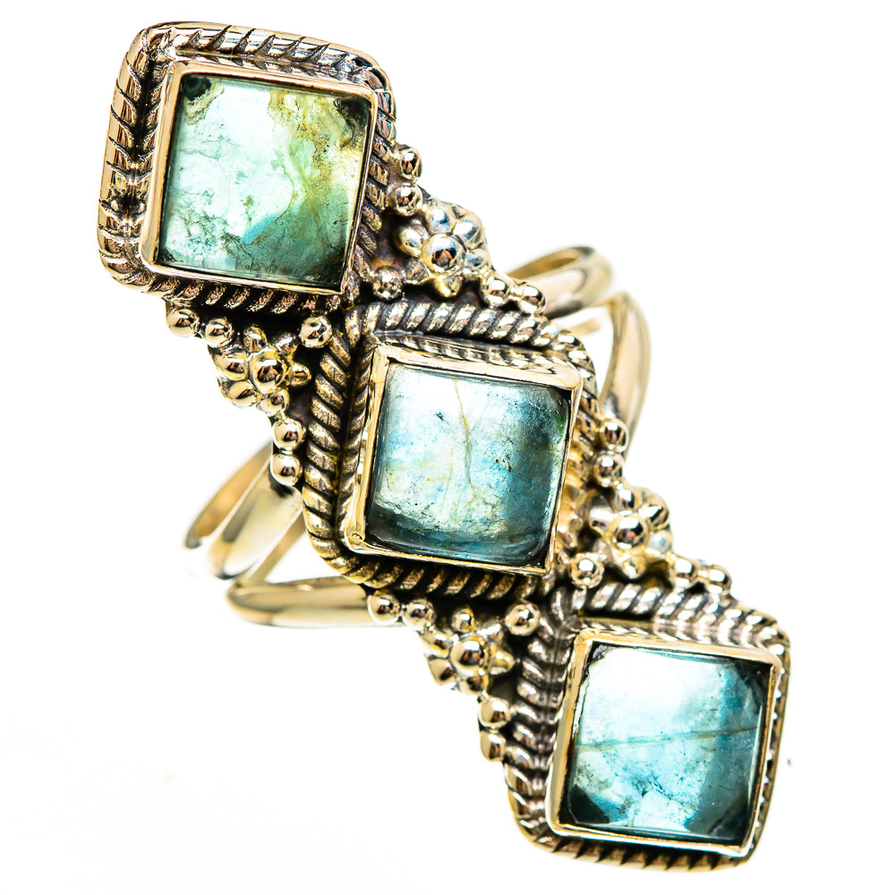 Green Fluorite Rings handcrafted by Anasilvercos - RING113622 - Photo 2