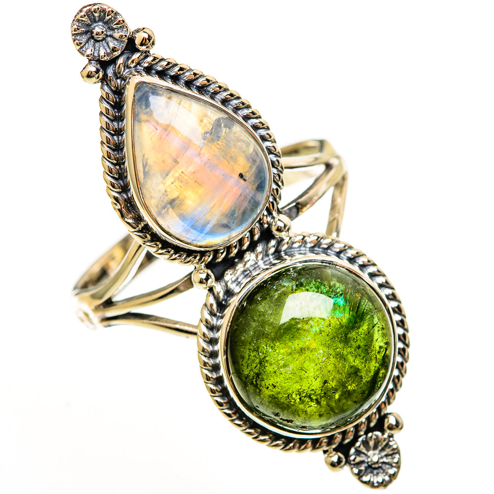 Green Tourmaline Rings handcrafted by Anasilvercos - RING113624 - Photo 2