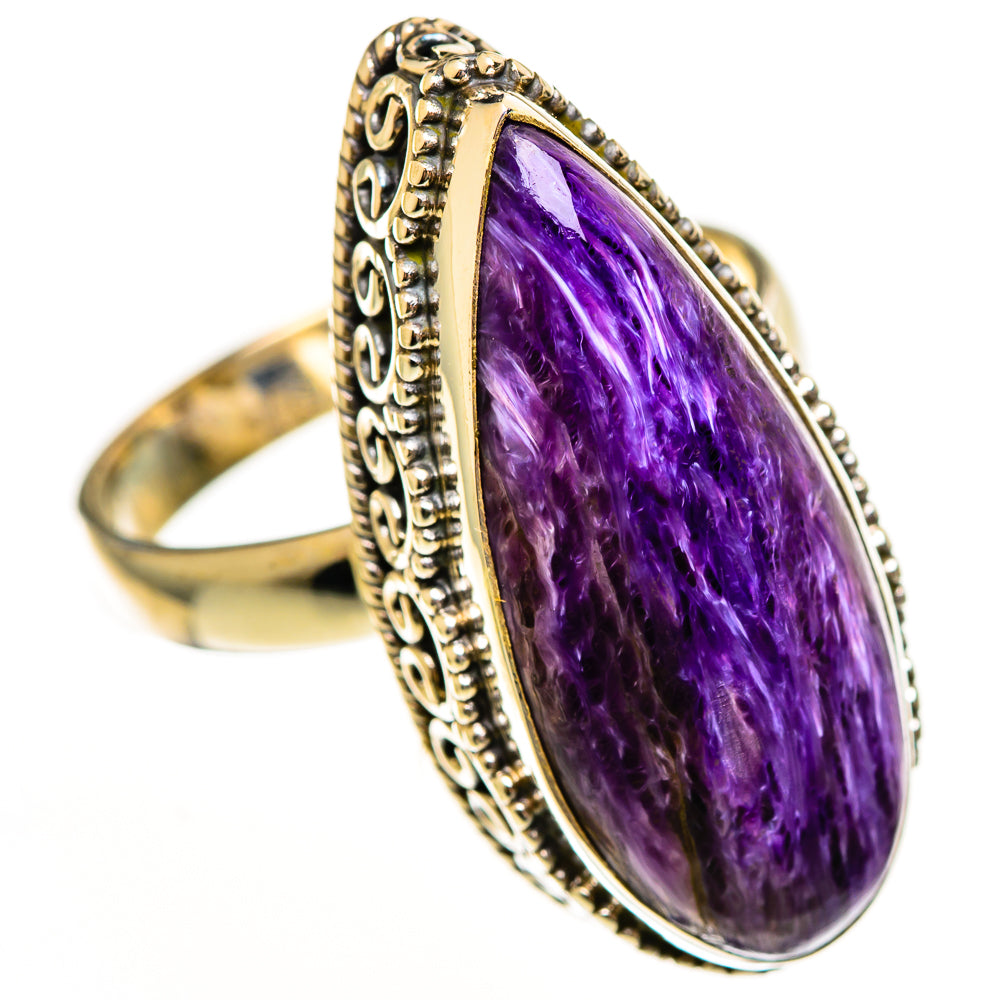 Charoite Rings handcrafted by Anasilvercos - RING113641 - Photo 2