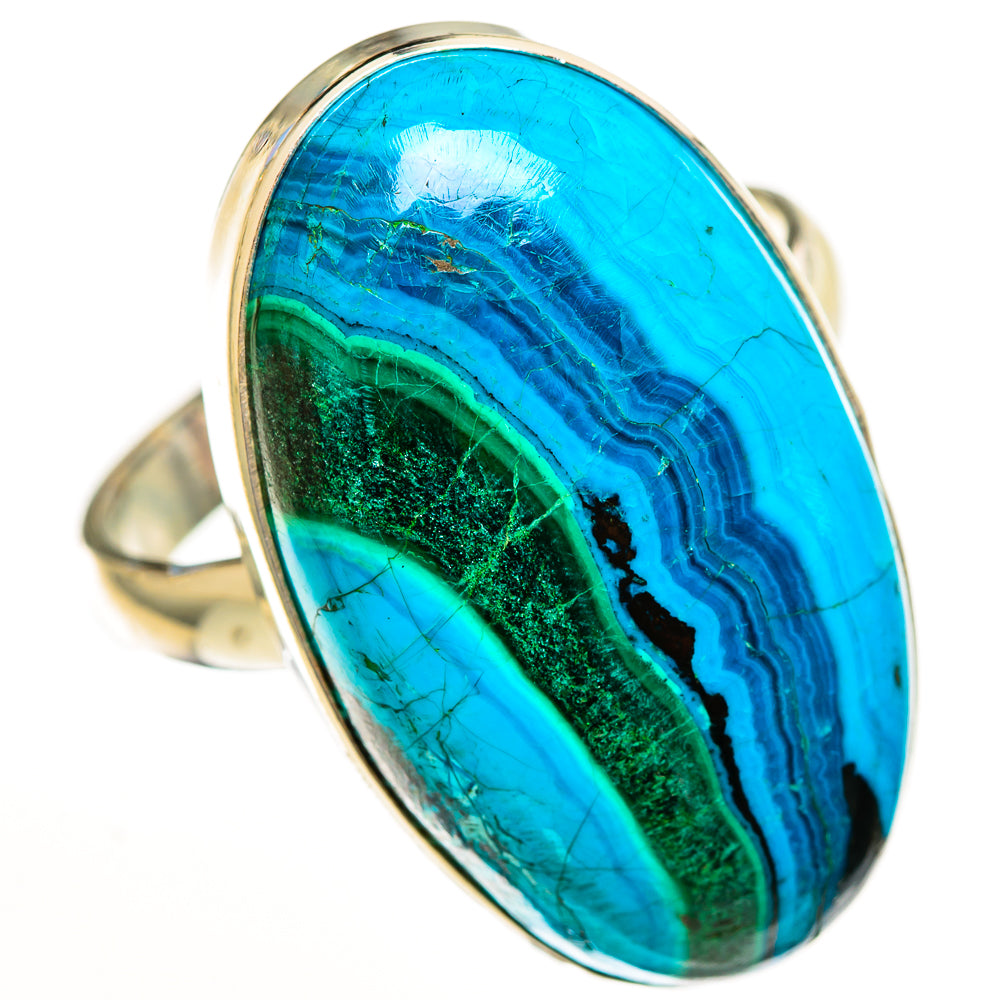 Malachite In Chrysocolla Rings handcrafted by Anasilvercos - RING113644 - Photo 2